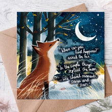 Load image into Gallery viewer, Fox Under The Moon - 'Happiness' - Greeting Card From Fox Under The Moon