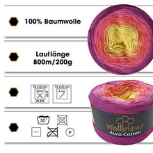 Load image into Gallery viewer, Wollbiene - Wool Bee Aura Cotton Bobble 200g Gradient 100% Cotton