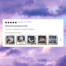 Load image into Gallery viewer, Fox Under The Moon - "To The Moon &amp; Back" Love Card by Fox Under The Moon