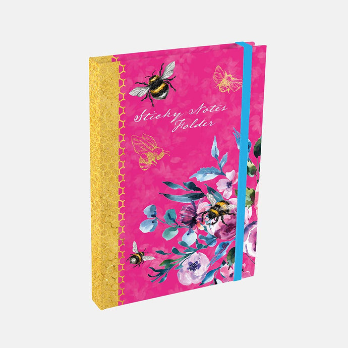 The Gifted Stationery Company - Sticky Notes Folder - Queen Bee - Strelitzia's Florist & Irish Craft Shop