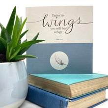 Load image into Gallery viewer, Forget-me-not Christian Cards - Wings Foil Notecard - Strelitzia's Florist &amp; Irish Craft Shop