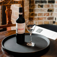Load image into Gallery viewer, Rinkit Ltd - Black 40.5cm Round Non-Slip Serving Tray - By Argon Tableware