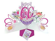 Load image into Gallery viewer, Second Nature Ltd - 60th Birthday - Pop-Up Greeting Card - Second Nature - Strelitzia's Florist &amp; Irish Craft Shop