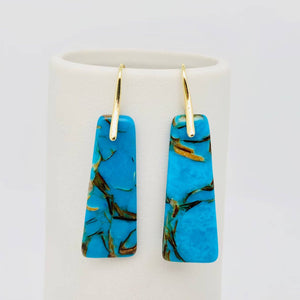 Stone Geometric Agate Earring Collection