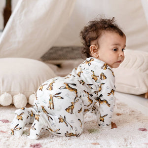 Hare Print Babygrow