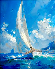 Load image into Gallery viewer, A Paint by Numbers (Sail boat)