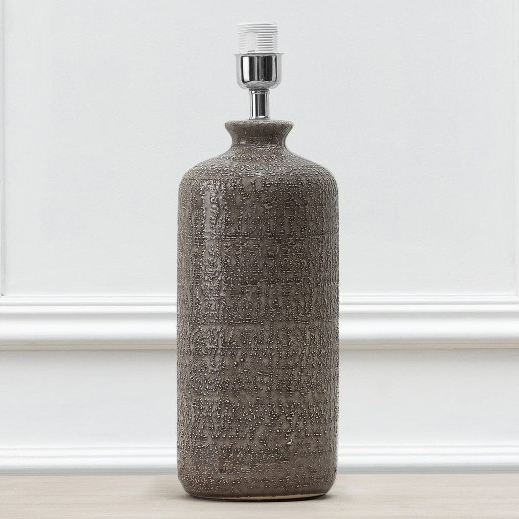 Lamp Base Grey - Strelitzia's Florist & Irish Craft Shop