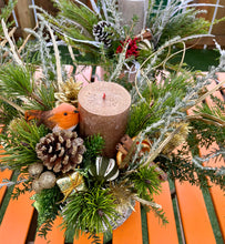 Load image into Gallery viewer, A Christmas Fresh Table Centrepiece Display Large candle