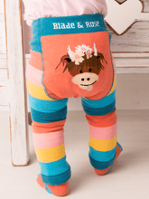 Load image into Gallery viewer, Blade and Rose Limited - Bonnie Highland Cow Leggings