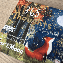 Load image into Gallery viewer, Fox Under The Moon - 365 Thoughts - Daily Encouragement Desktop Flipbook