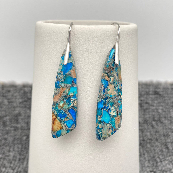 Stone Geometric Agate Earring Collection
