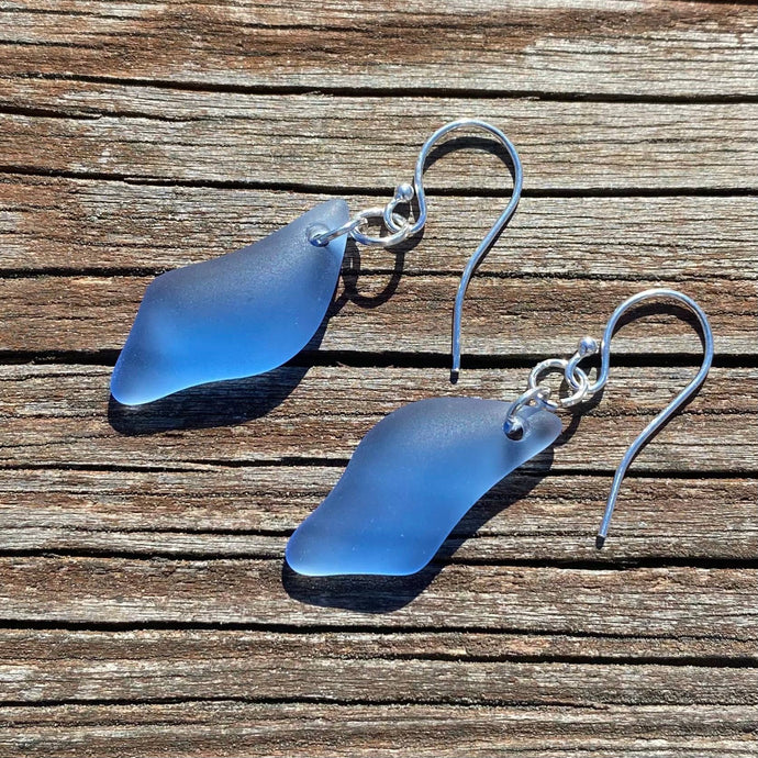 Sea Lion Studio - Sea Glass Earrings - Wave Drop - Strelitzia's Florist & Irish Craft Shop