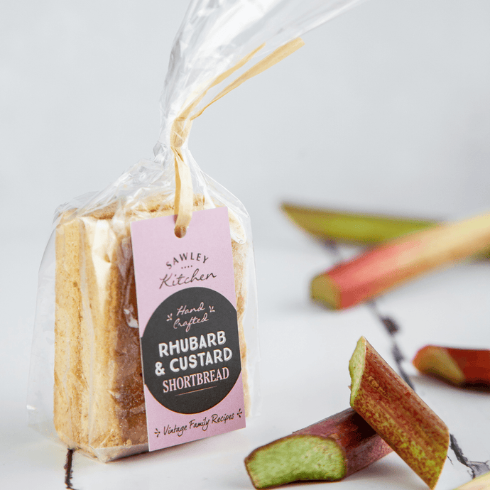 Sawley Kitchen - Rhubarb & Custard Shortbread - Yorkshire Biscuits - Strelitzia's Florist & Irish Craft Shop