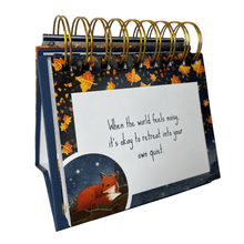 Load image into Gallery viewer, Fox Under The Moon - 365 Thoughts - Daily Encouragement Desktop Flipbook