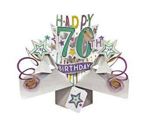 Load image into Gallery viewer, Second Nature Ltd - 70th Birthday - Pop-Up Greeting Card - Second Nature - Strelitzia's Florist &amp; Irish Craft Shop