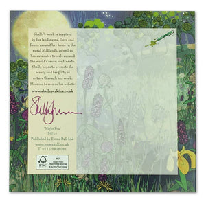 Emma Ball Ltd - Die-Cut Night Fox Greetings Card - Strelitzia's Florist & Irish Craft Shop