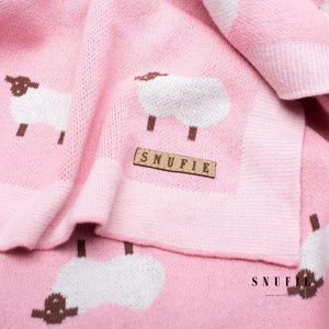 Snufie - Baby Blanket | SHEEP | Pink - Strelitzia's Florist & Irish Craft Shop