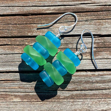 Load image into Gallery viewer, Sea Glass Earrings - Nuggets