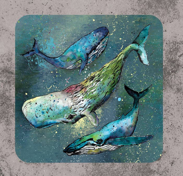 Whale Coaster - Strelitzia's Florist & Irish Craft Shop
