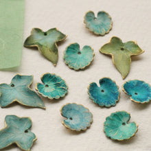 Load image into Gallery viewer, Silk Purse, Sow's Ear - Olive Green Ivy Leaf Earrings: Gift Box Included