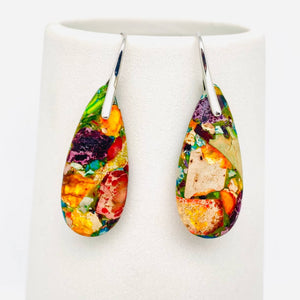 Stone Geometric Agate Earring Collection