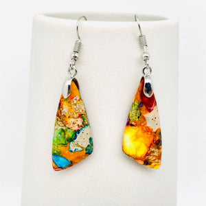 Stone Geometric Agate Earring Collection