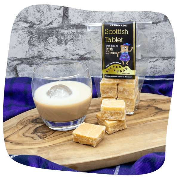 Kilted Fudge Company - Scottish Tablet with a hint of Irish Cream