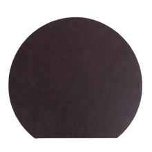 Load image into Gallery viewer, VdE Tivoli 1996 - Crescent-shaped PVC placemat 36x33 brown/black
