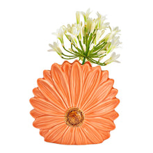 Load image into Gallery viewer, Wurm - Vase flower shape made of ceramic, apricot (W/H/D) 17x16x7cm - Strelitzia's Florist &amp; Irish Craft Shop