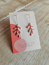 Load image into Gallery viewer, Studio 23 Ceramics - Drop Coral Earring Pair - Strelitzia&#39;s Florist &amp; Irish Craft Shop