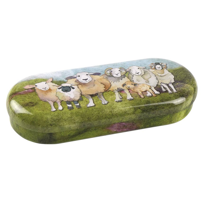 Emma Ball Ltd - Felted Sheep II Glasses Case - Strelitzia's Florist & Irish Craft Shop