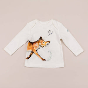 Fox Print Long Sleeve T-Shirt - Strelitzia's Florist & Irish Craft Shop