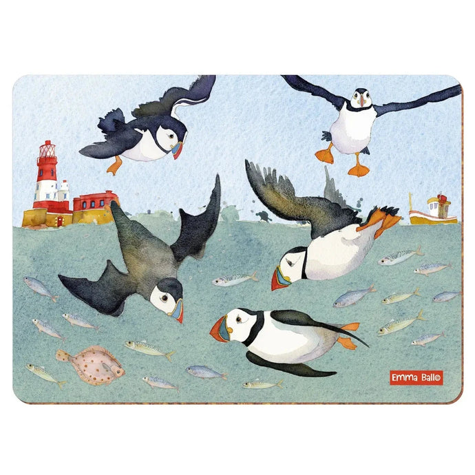 Emma Ball Ltd - Diving Puffins Placemat - Strelitzia's Florist & Irish Craft Shop