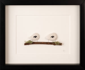 Simply Mourne - Mini Sheep Pebble Art Frame | Wall Art - Strelitzia's Florist & Irish Craft Shop