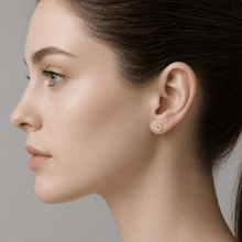 Load image into Gallery viewer, Silk Purse, Sow's Ear - Daisy Sterling Silver Stud Earrings