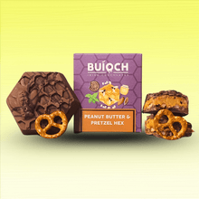 Load image into Gallery viewer, Buíoch Irish Chocolates - Salted Pretzel &amp; Peanut Butter Hex - Strelitzia's Florist &amp; Irish Craft Shop