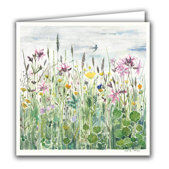 Blank Greeting Card - 'Swallow' - Strelitzia's Florist & Irish Craft Shop