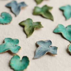 Blue Ivy Leaf Earrings