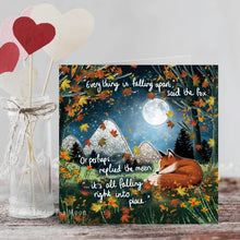 Load image into Gallery viewer, Fox Under The Moon - 'Falling Apart' - Greeting Card From Fox Under The Moon