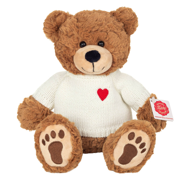 Teddy Hermann - Teddy Percy with sweater 30 cm - plush toy - soft toy