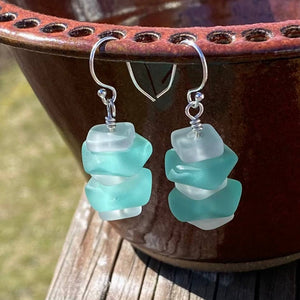 Sea Glass Earrings - Nuggets