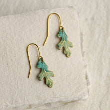 Load image into Gallery viewer, Silk Purse, Sow&#39;s Ear - Tiny Oak Leaf Earring