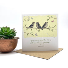 Load image into Gallery viewer, Forget-me-not Christian Cards - Sparrows Notecard - Strelitzia's Florist &amp; Irish Craft Shop