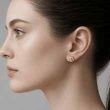 Load image into Gallery viewer, Silk Purse, Sow's Ear - Vintage Leaf Jewel Stud Earrings