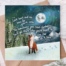 Load image into Gallery viewer, Fox Under The Moon - 'Mountains' - Greeting Card by Fox Under The Moon