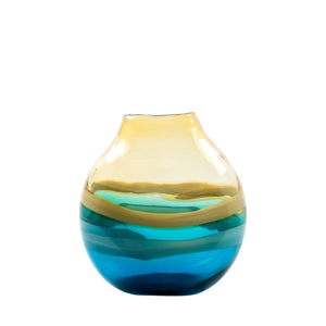 Riva Home - Balin Hand-Blown Vase Aqua - Strelitzia's Florist & Irish Craft Shop