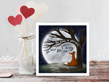 Load image into Gallery viewer, Fox Under The Moon - 'Be Kind to Yourself' Encouragement Card Fox Under The Moon