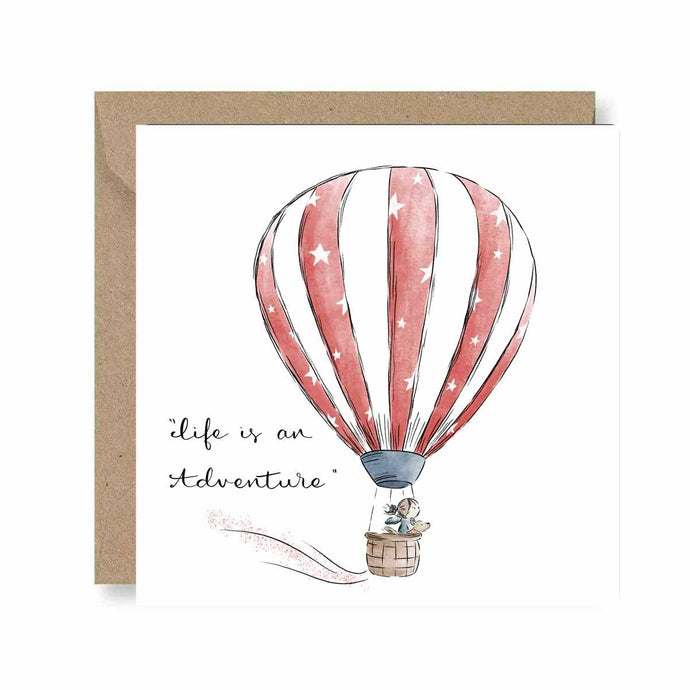 Deborah Maguire - Life is an adventure - Greeting Card - Strelitzia's Florist & Irish Craft Shop