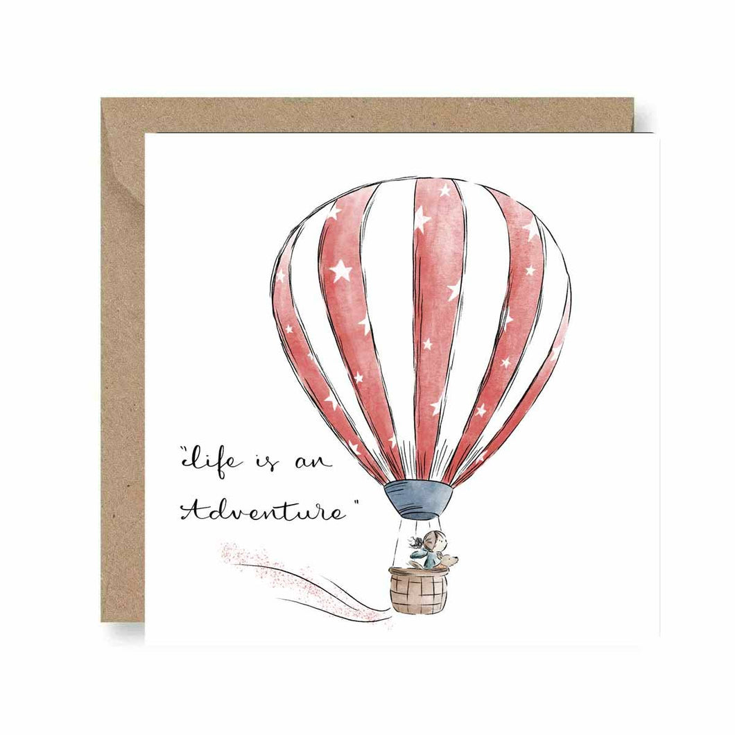 Deborah Maguire - Life is an adventure - Greeting Card - Strelitzia's Florist & Irish Craft Shop