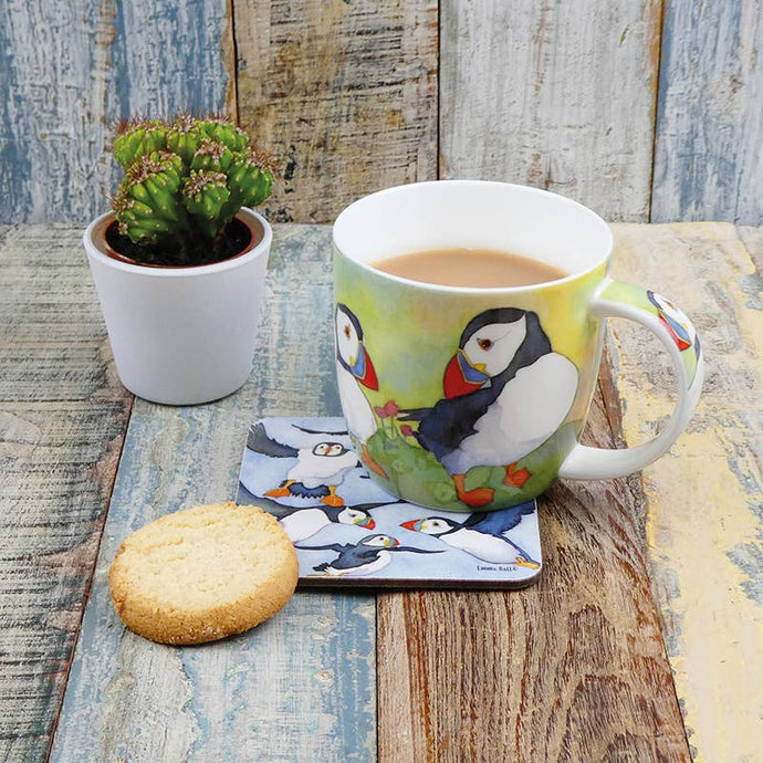 Emma Ball Ltd - Puffins Bone China Mug With Gift Box - Strelitzia's Florist & Irish Craft Shop
